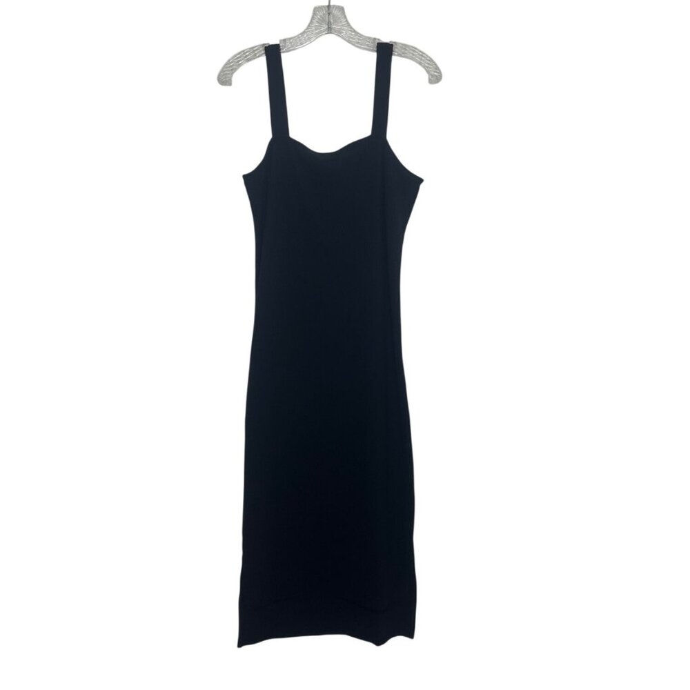 The Drop Amelia Midi Tank Dress Medium Black Cotton Blend New Summer